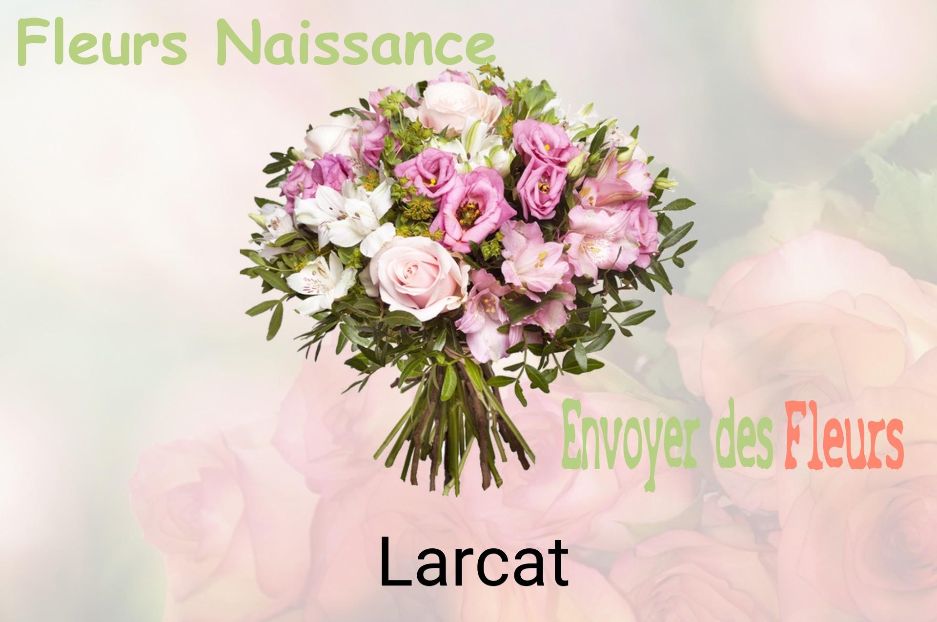 Bouquet de fleurs de naissance livré à Larcat